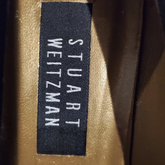 NWT Stuart Weitzman animal print loafer 8M black and gold. - Picture 10 of 10